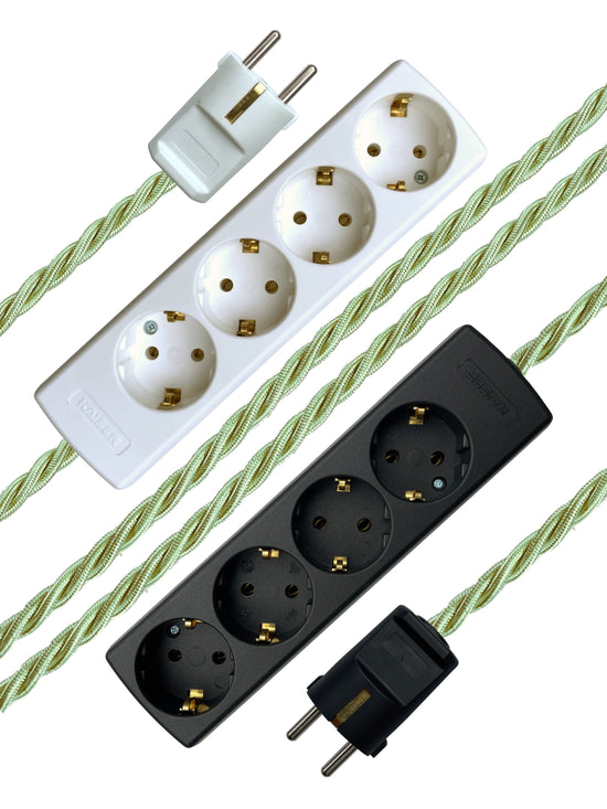 Pistachio - Lola's Leads EU Fabric Extension Cable