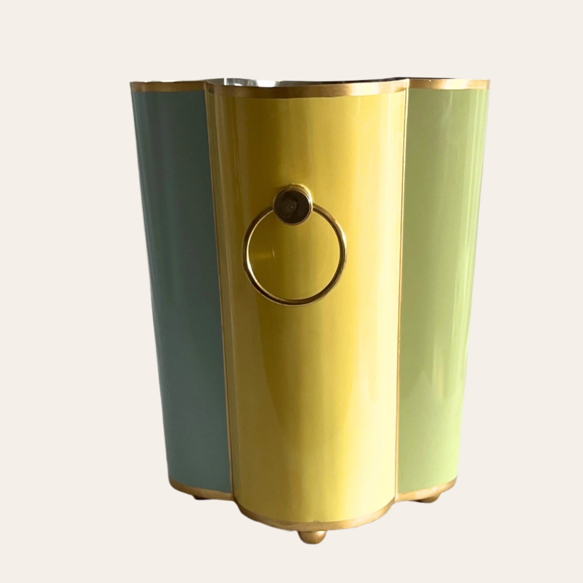 Scalloped Wine Cooler | Tutti Frutti | Striped