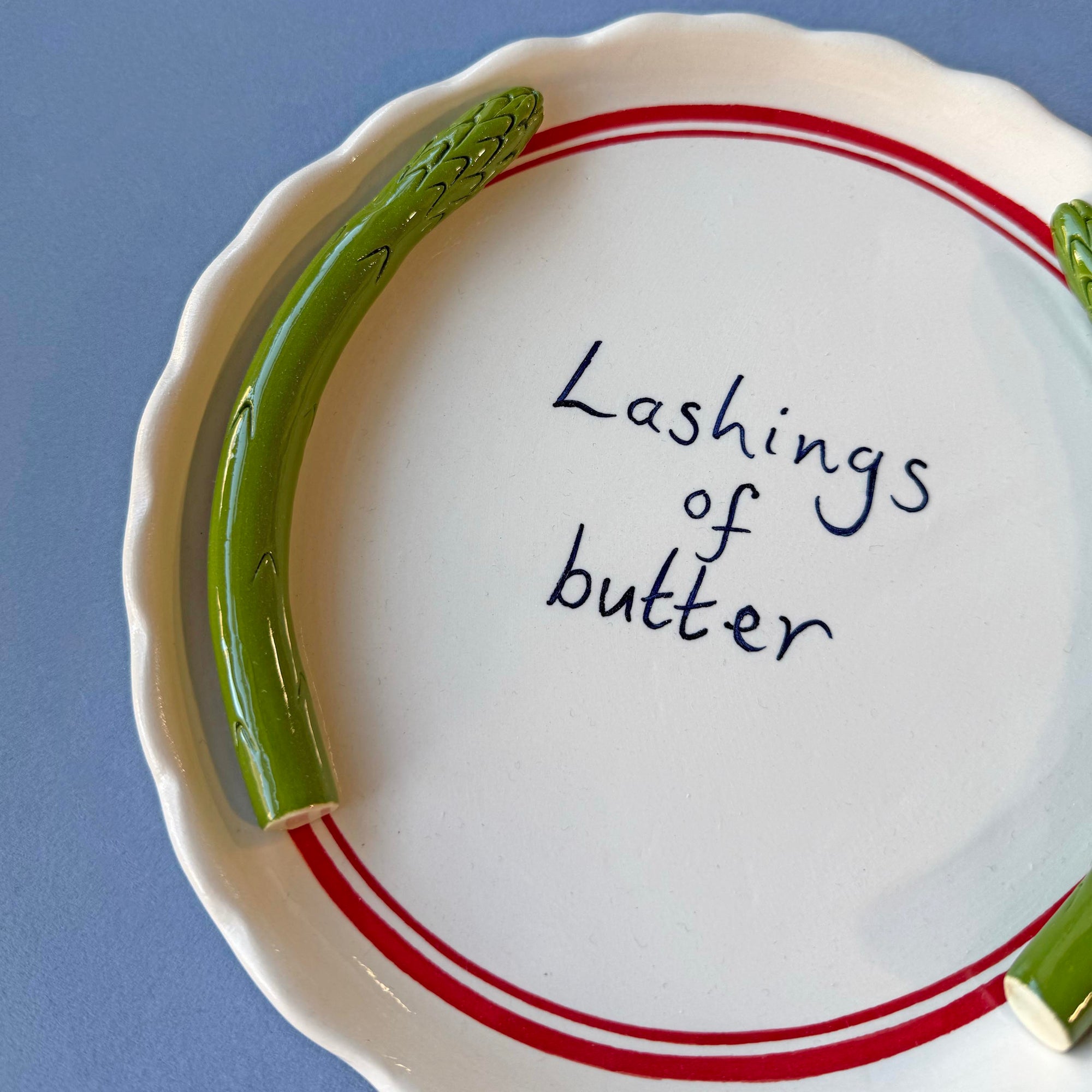 'Lashings of Butter' Asparagus Serving Platter