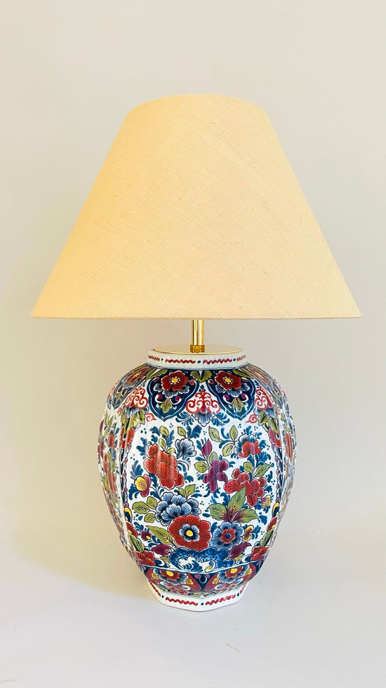 Antique Delft Lamp