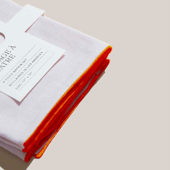 Blush Linen Orange Napkins | Set of 4
