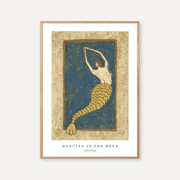 Dancing in the Deep - Mermaid Wall Art Print