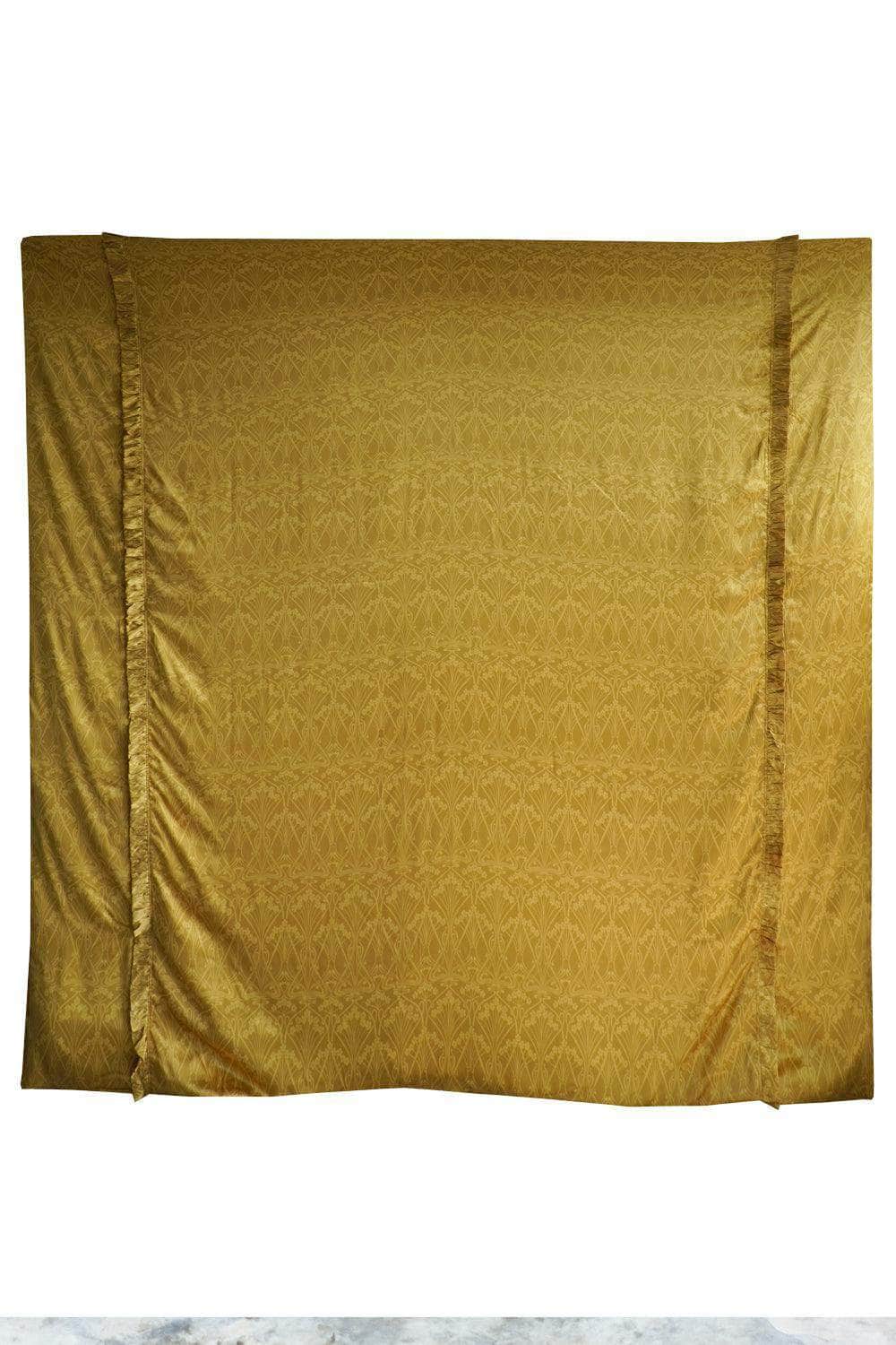 Reversible Silk Ruffle Edge Heirloom Quilt Made With Liberty Fabric Mitsi & Nouveau Ianthe