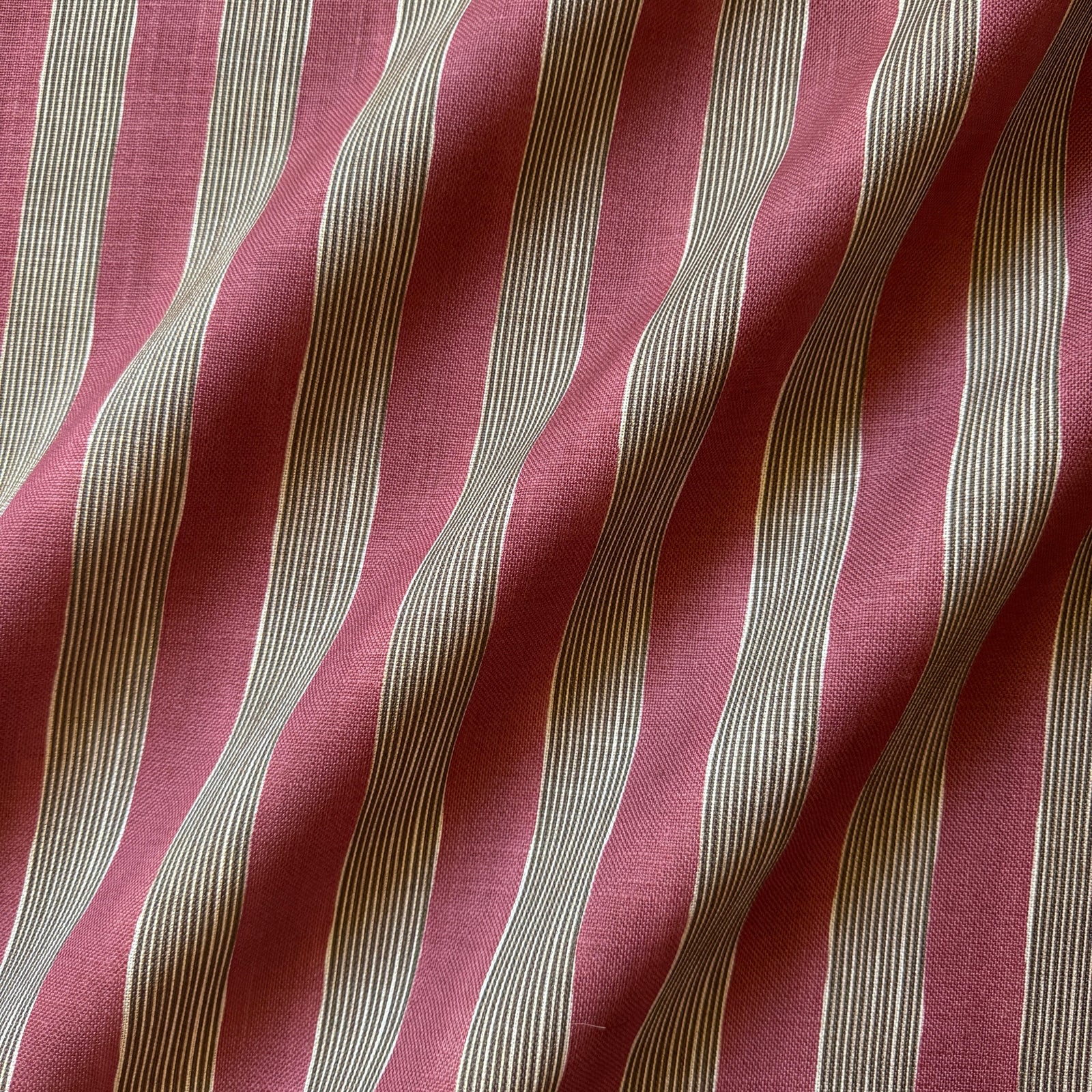 New Stripe Fabric - Cherry