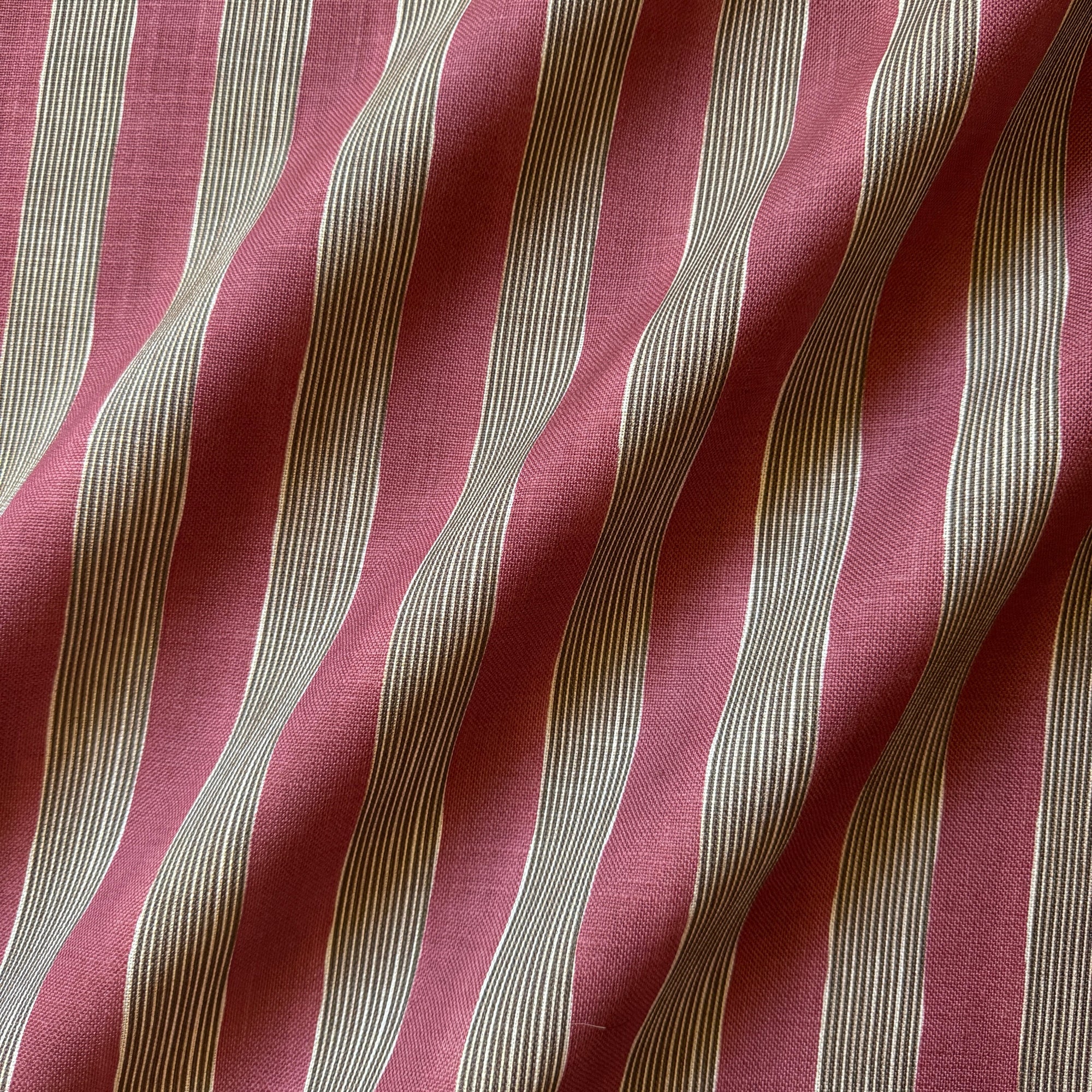 New Stripe Fabric - Cherry