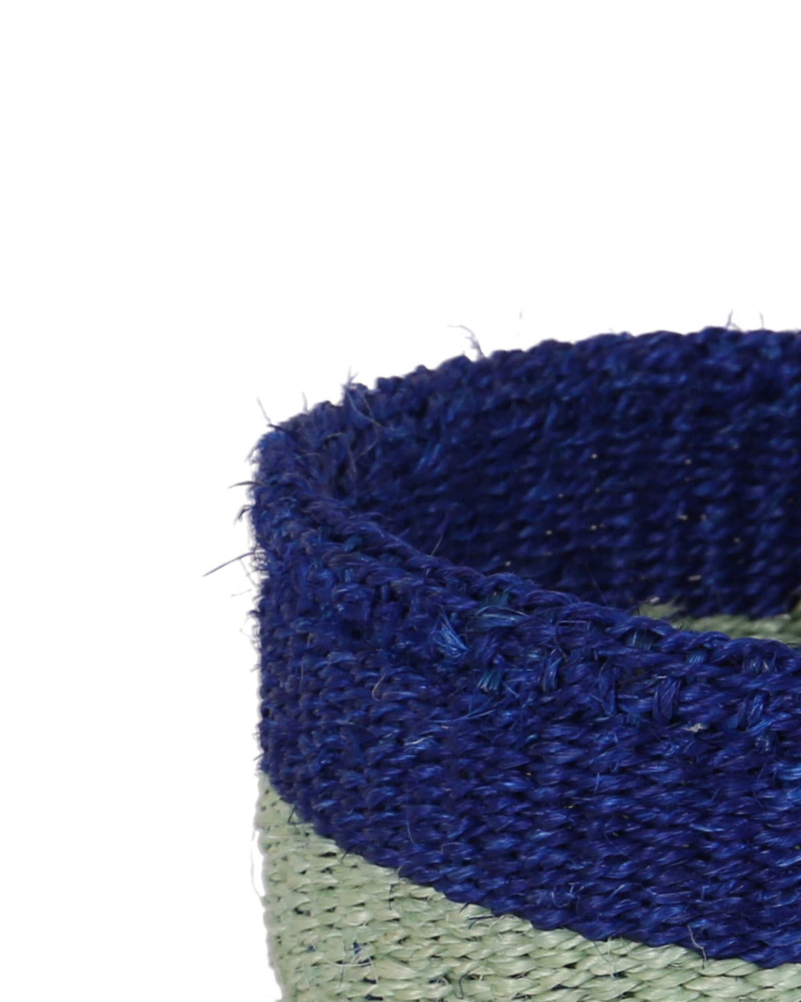 KOMBO: True Blue and Sapling Green Sisal Bread Basket