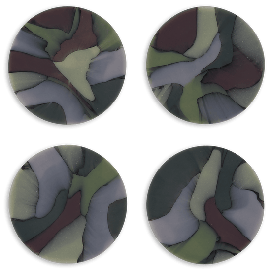 Recycled Plastic Set of 4 Gift-Boxed Coasters Acanthus