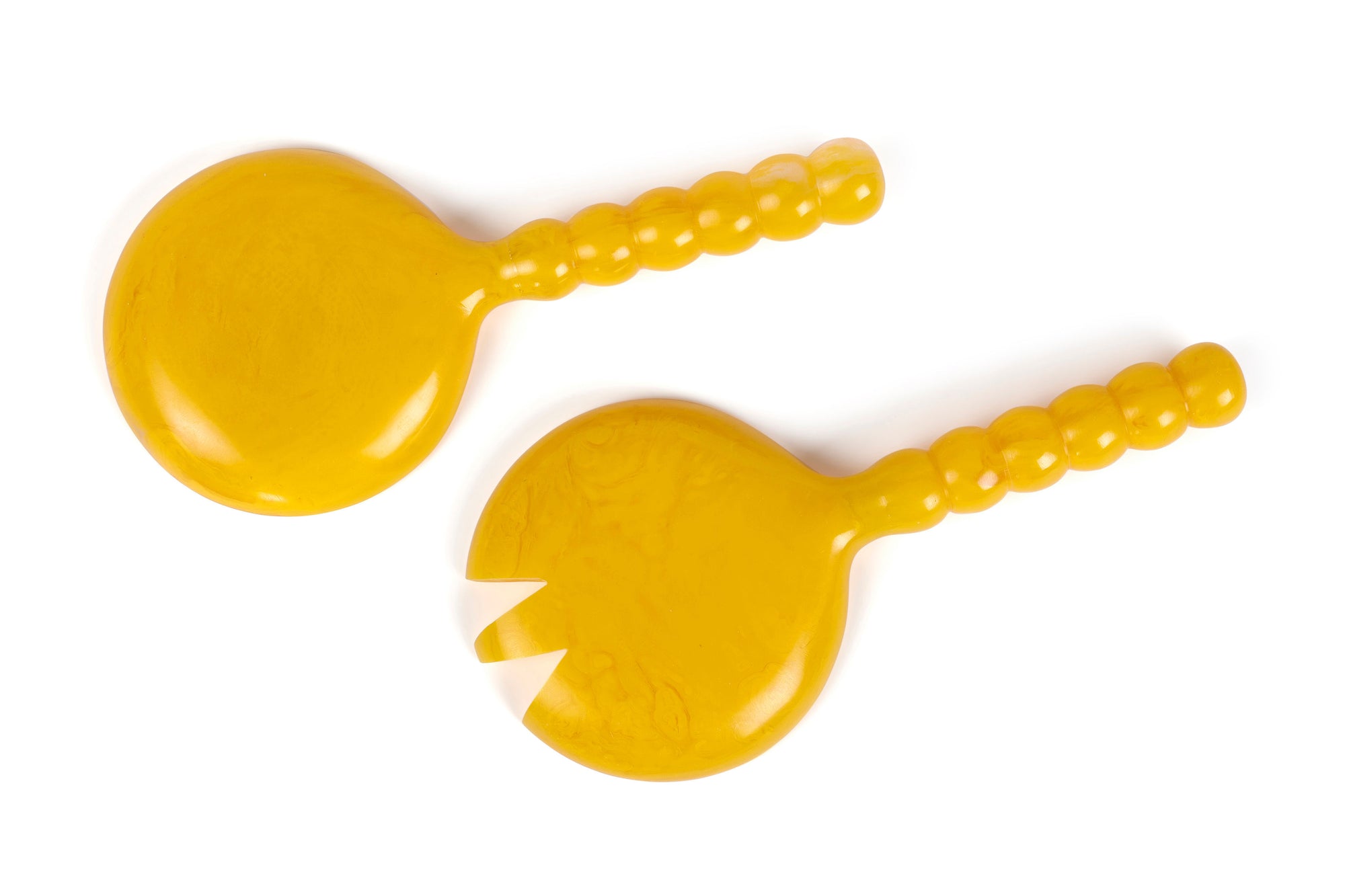 Resin Salad Server- Yellow (Set of 2)