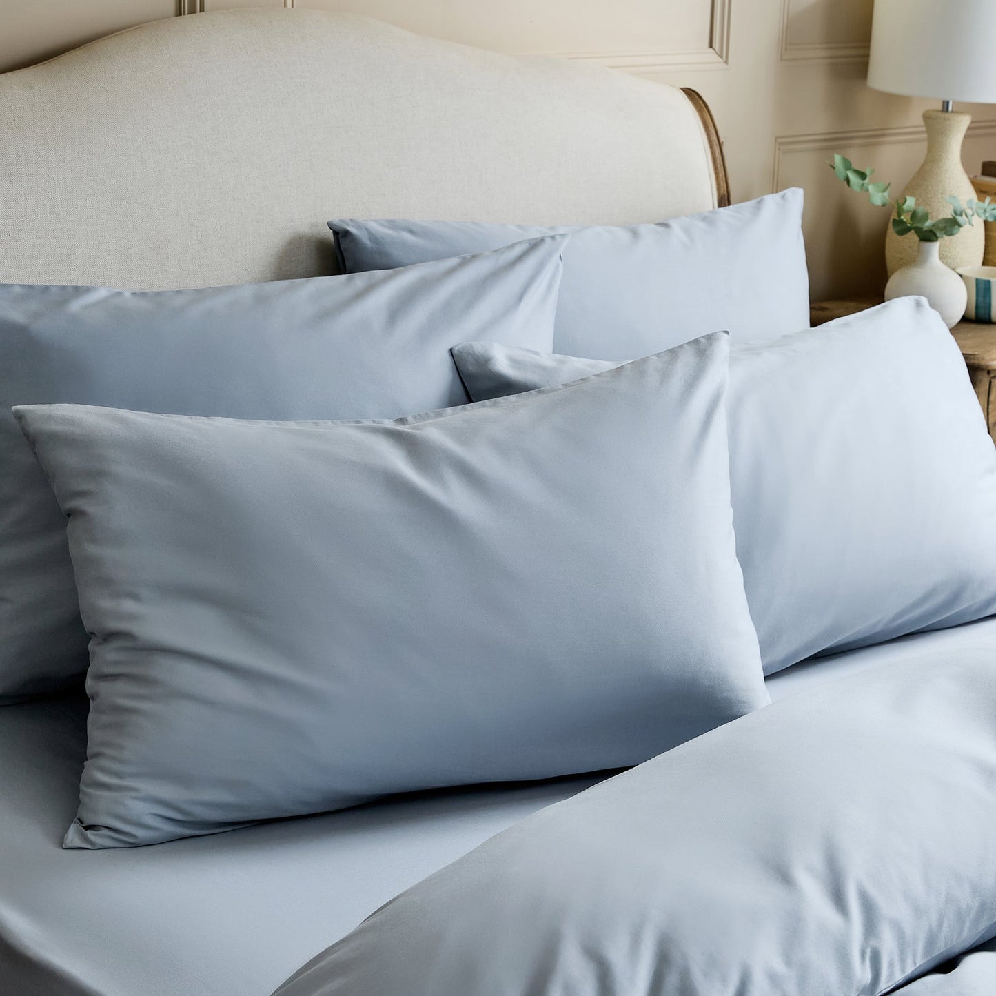 Luxury Organic Nordic Sky Blue Original Pillowcases