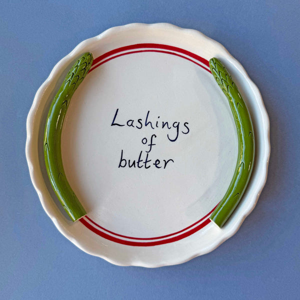 'Lashings of Butter' Asparagus Serving Platter