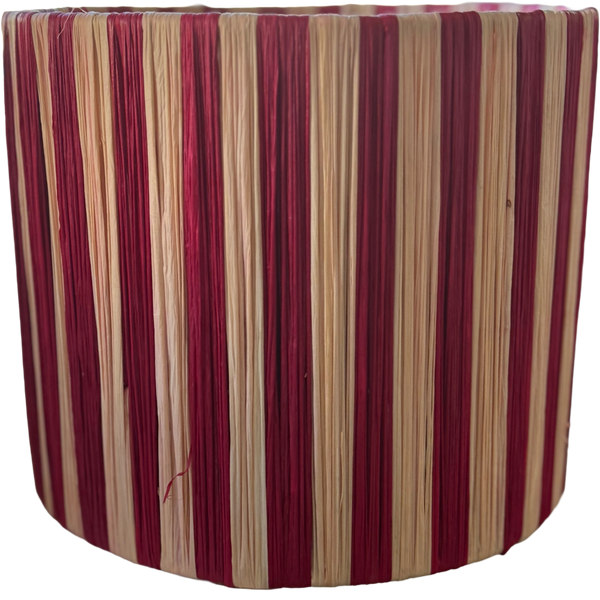 Bordeaux Striped Lampshade, Small