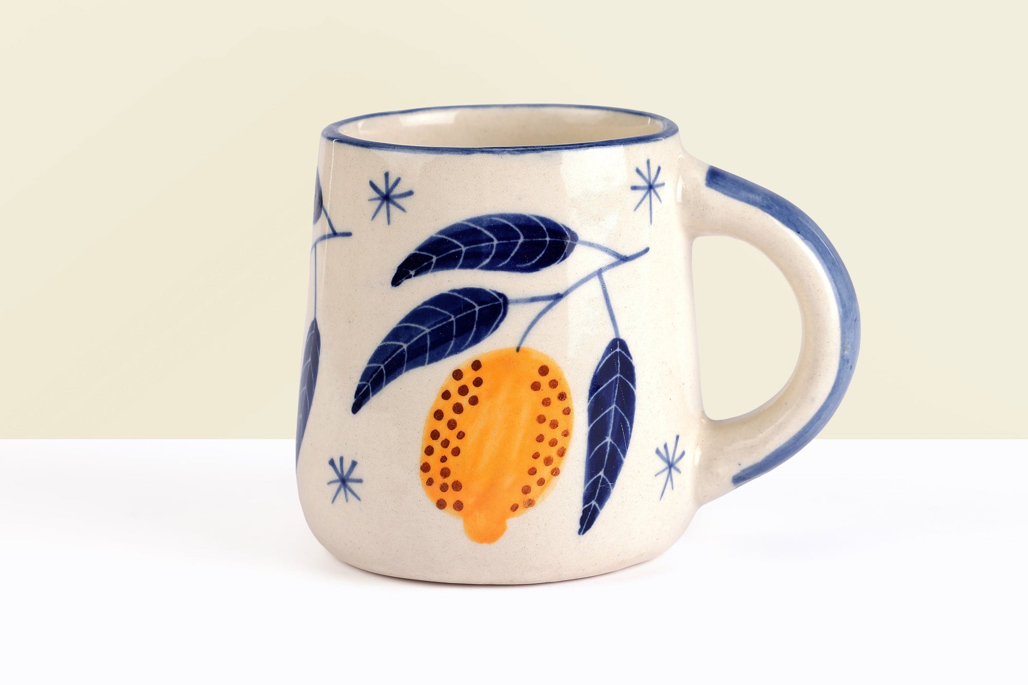 Lemon Coffee Mug- Yellow (set of 2)