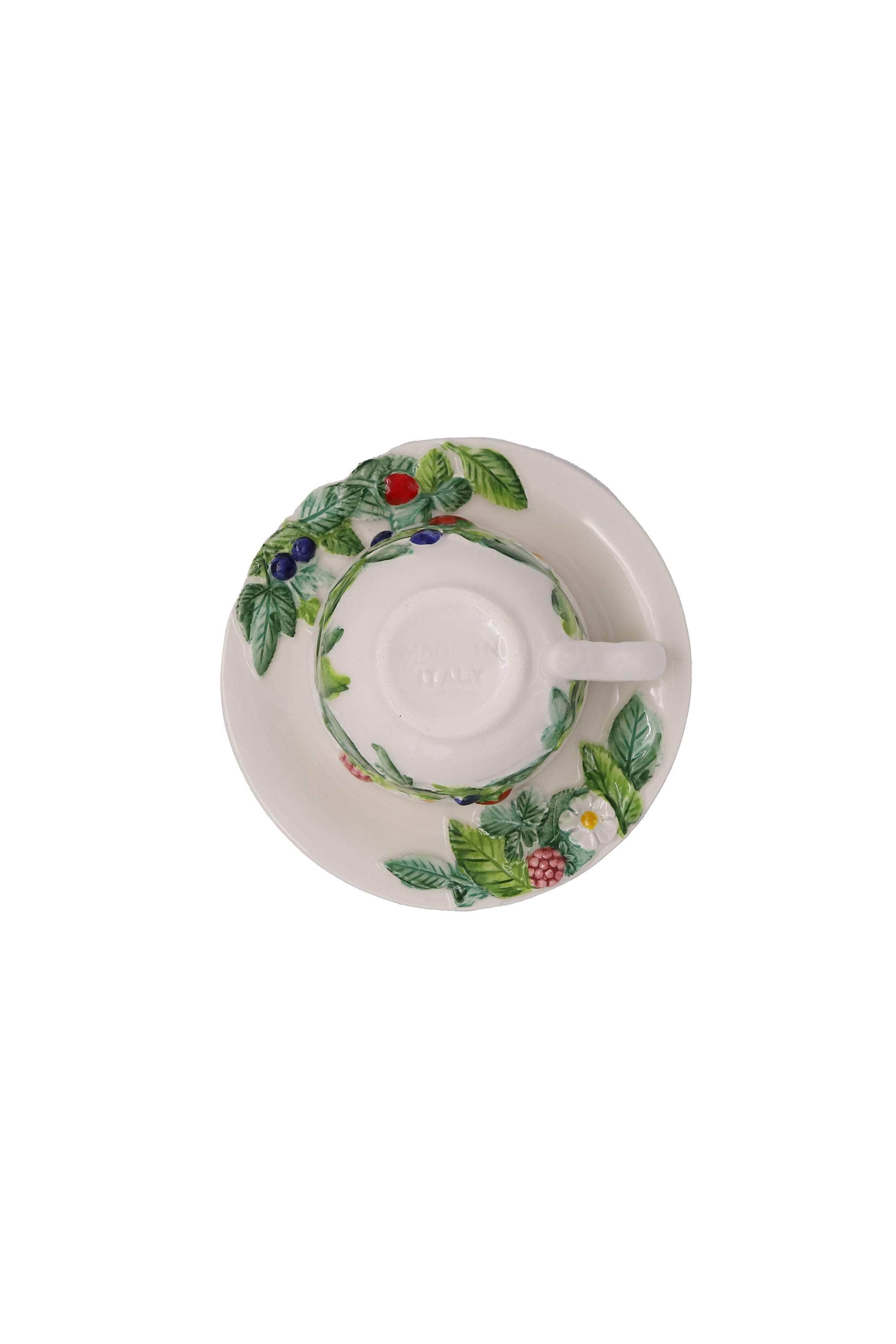 Frutti Di Bosco Teacup & Saucer,  Set Of 2
