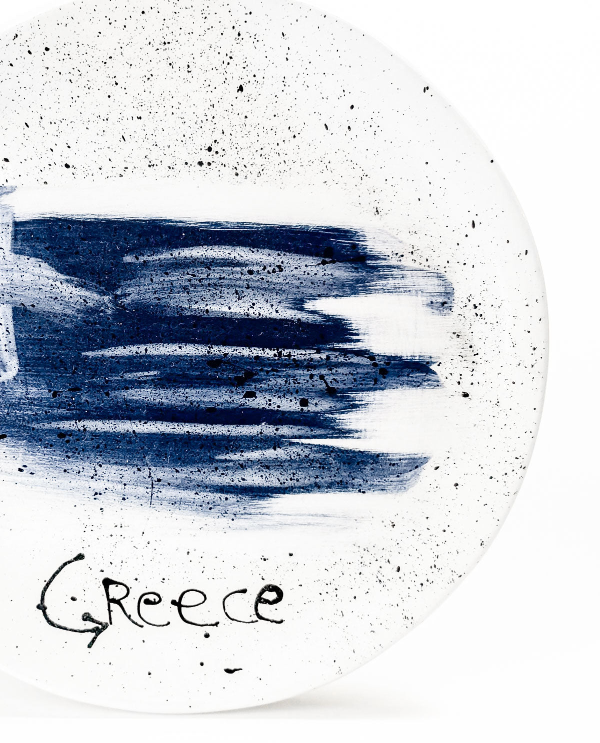 I AM GREEK - Hand Painted Ceramic Plate "HELLAS"