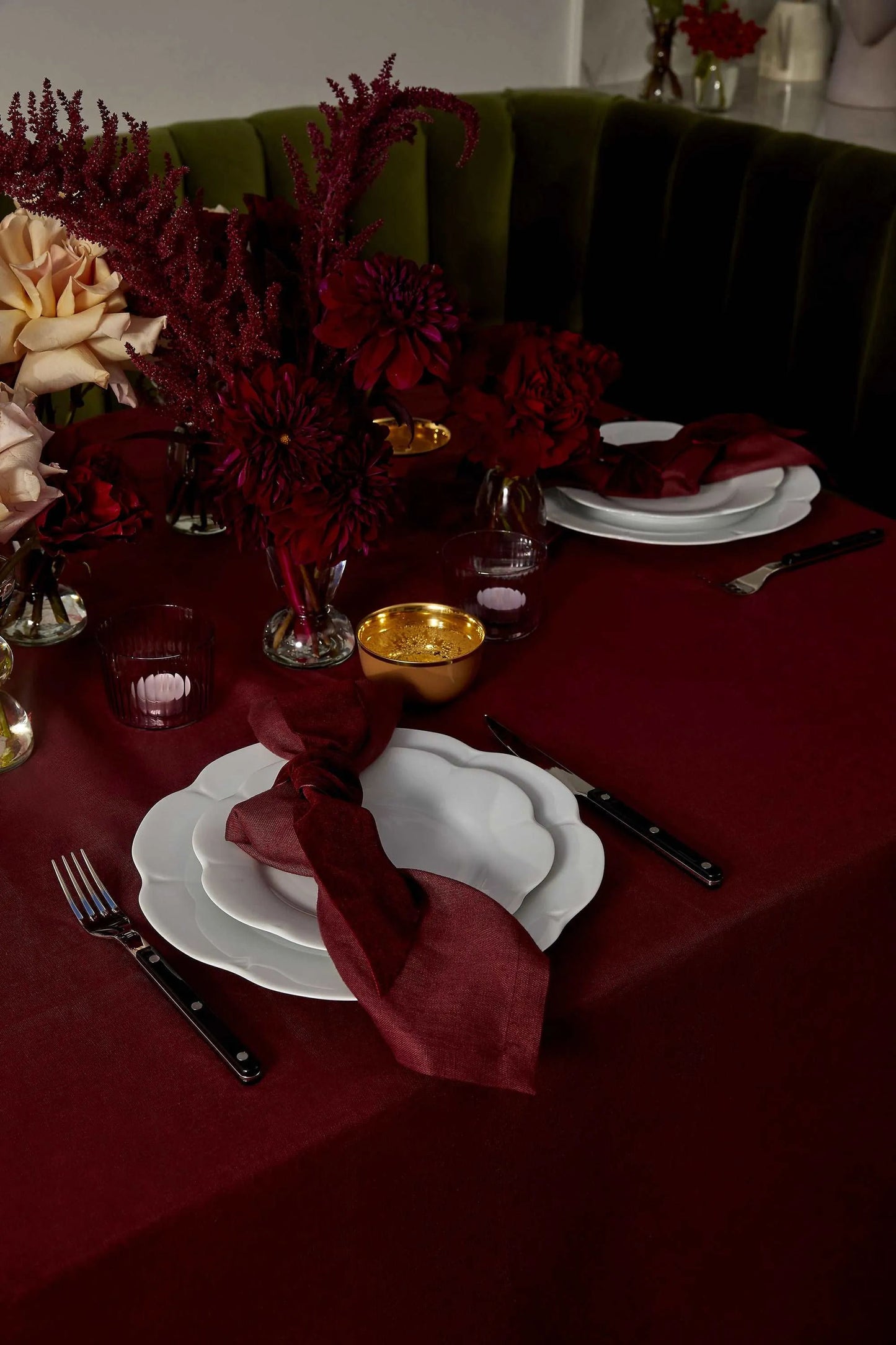 Deep Red Napkins
