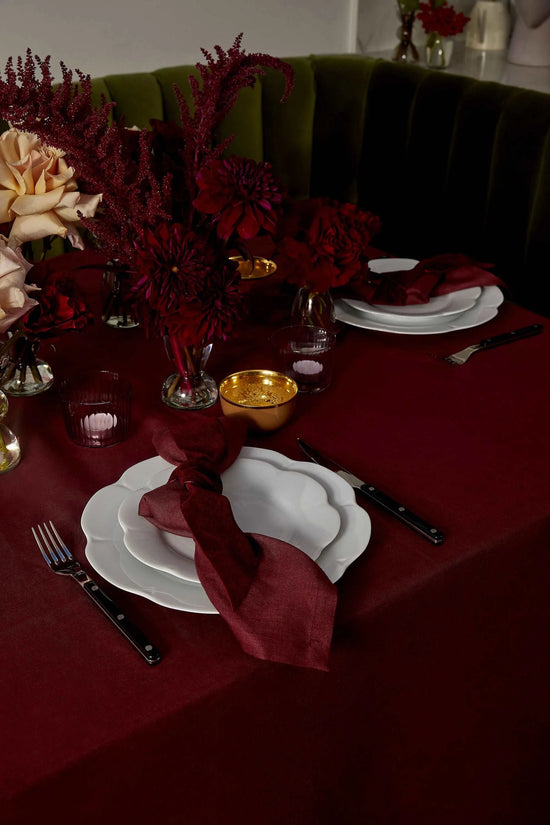 Deep Red Napkins