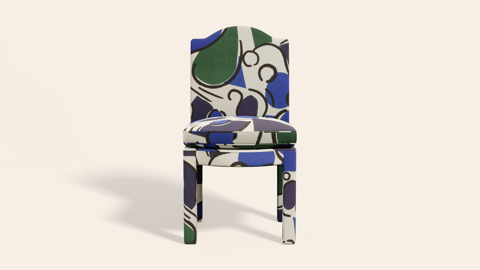 Pair of Leo Dining Chairs, Seaweed-