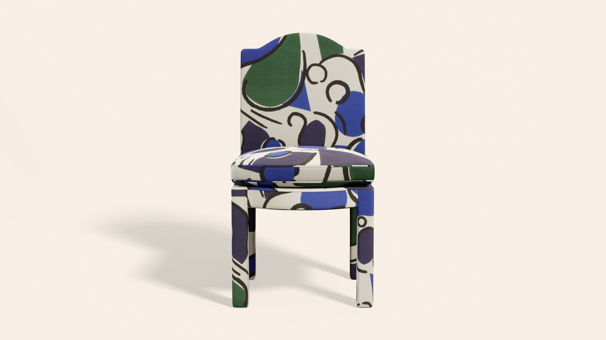 Pair of Leo Dining Chairs, Seaweed-