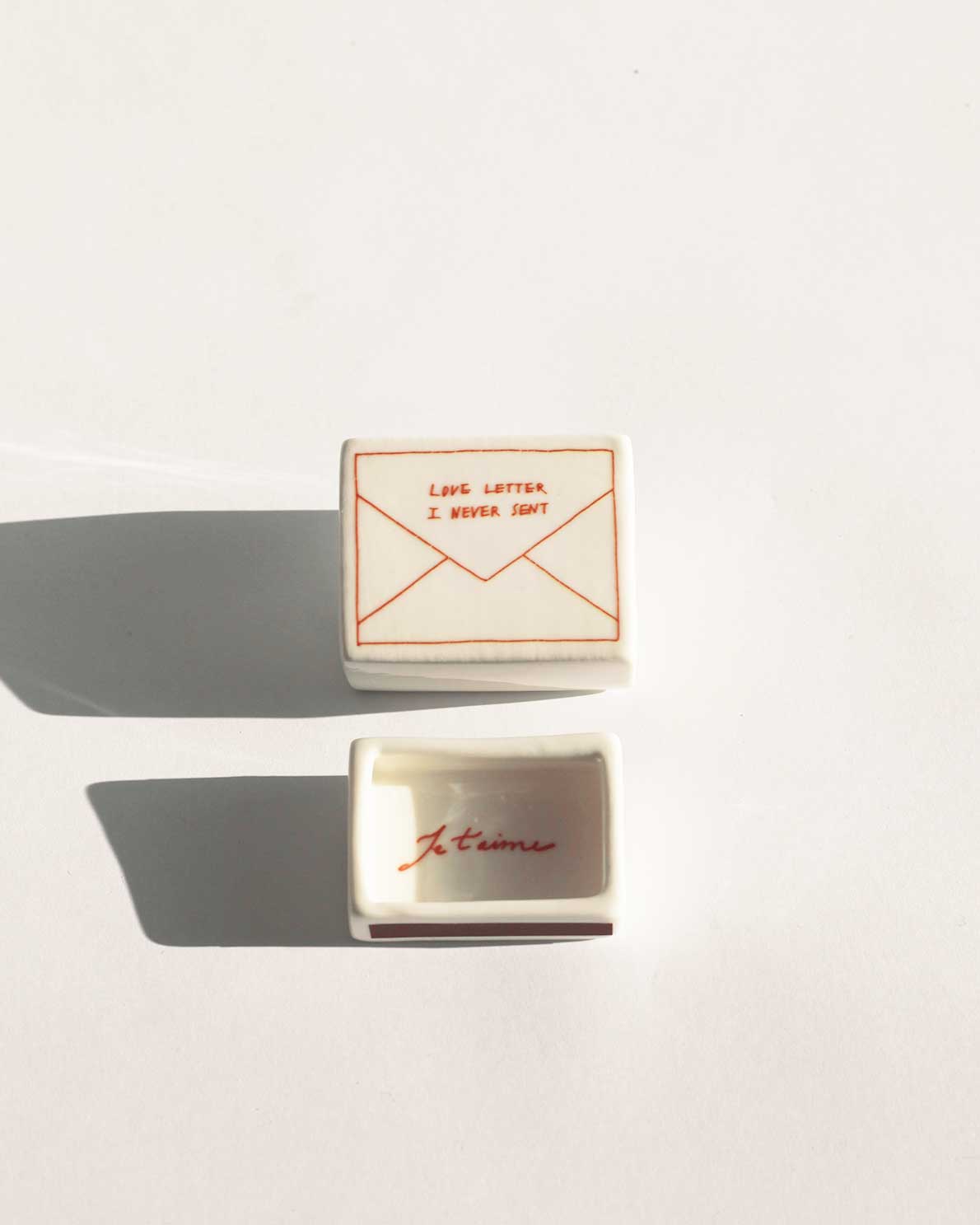 'Mini Love Letter’ Ceramic Matchbox