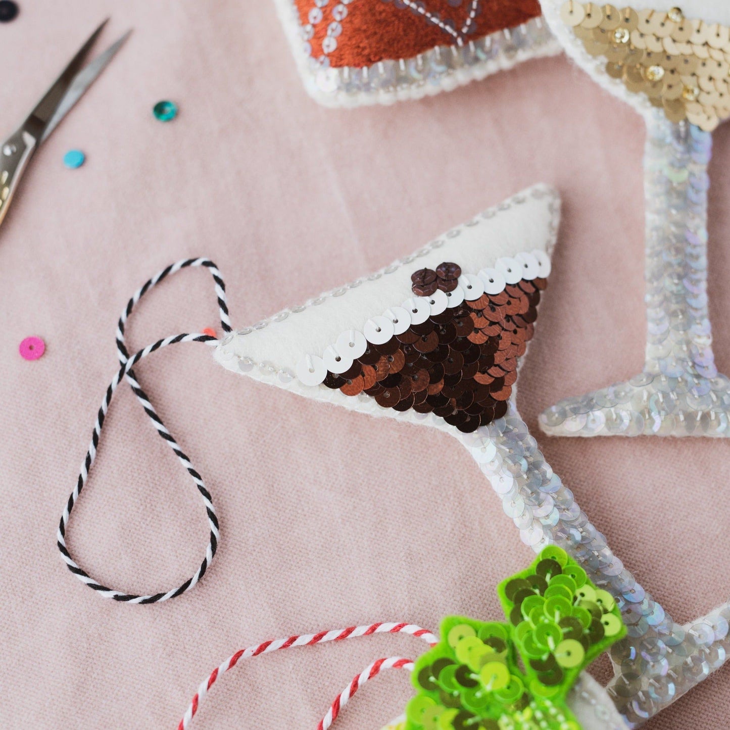 The Espresso Martini Sequin Ornament