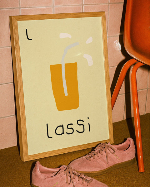 L for Lassi Art Print
