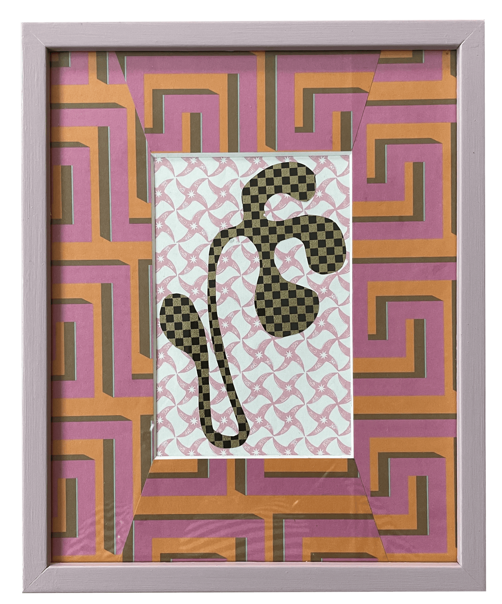 Floral Form vi Original Collage Artwork