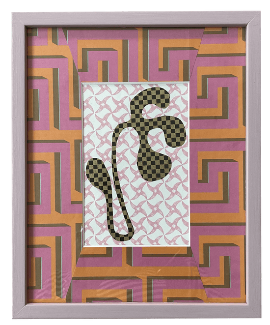 Floral Form vi Original Collage Artwork