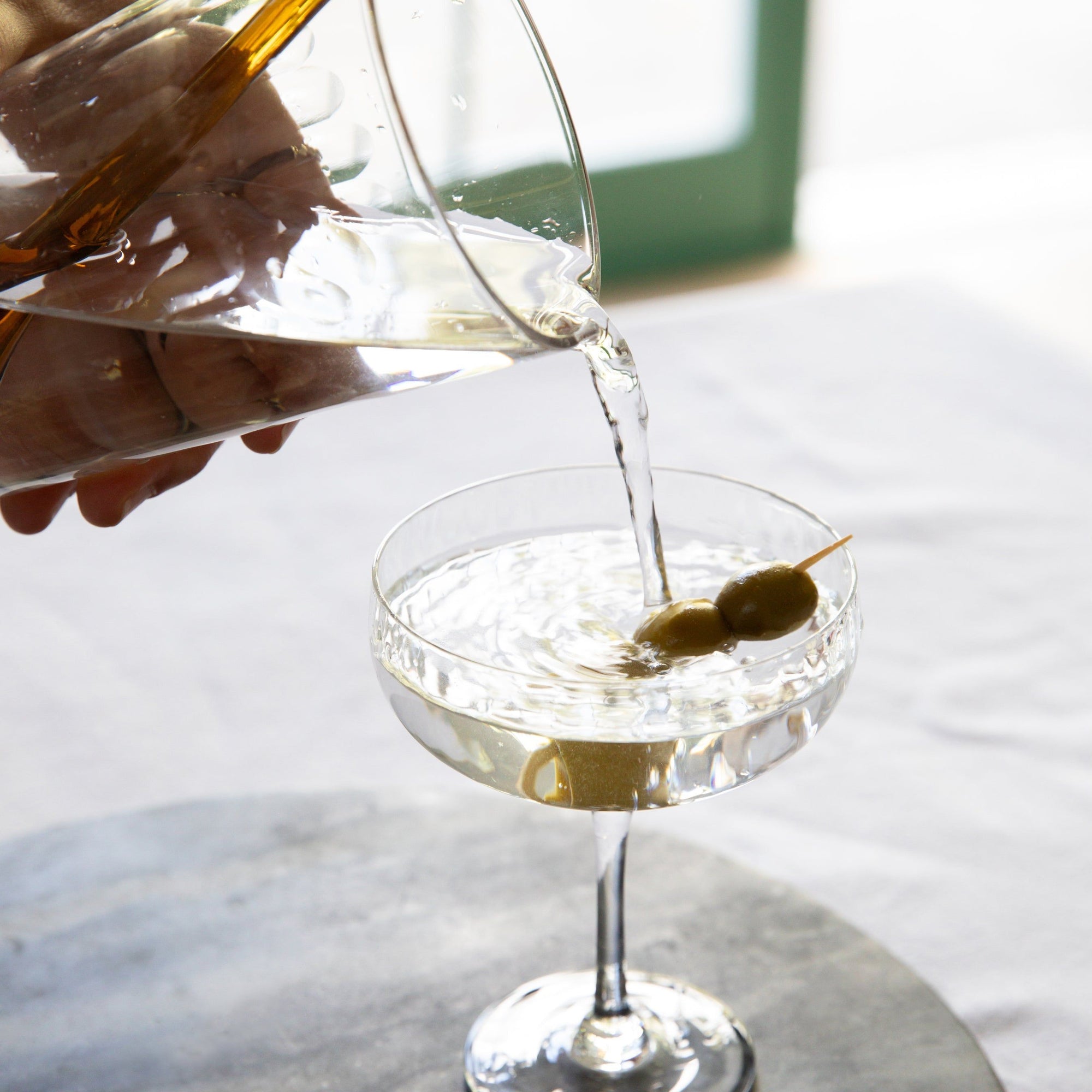 Classic Crystal Cocktail Glasses