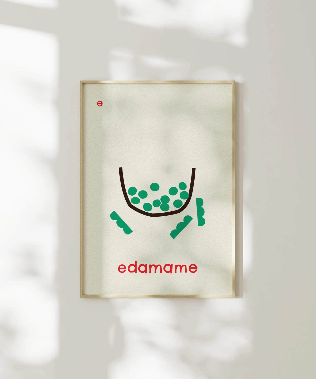 E for Edamame Print