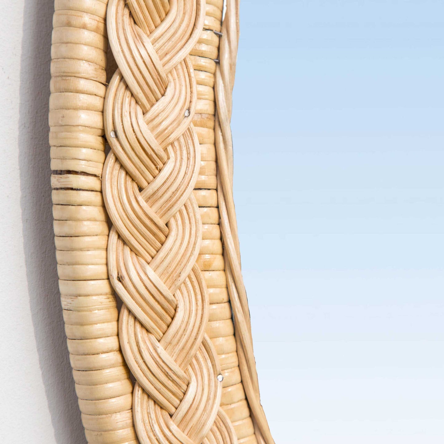 Serena Oval Rattan Mirror