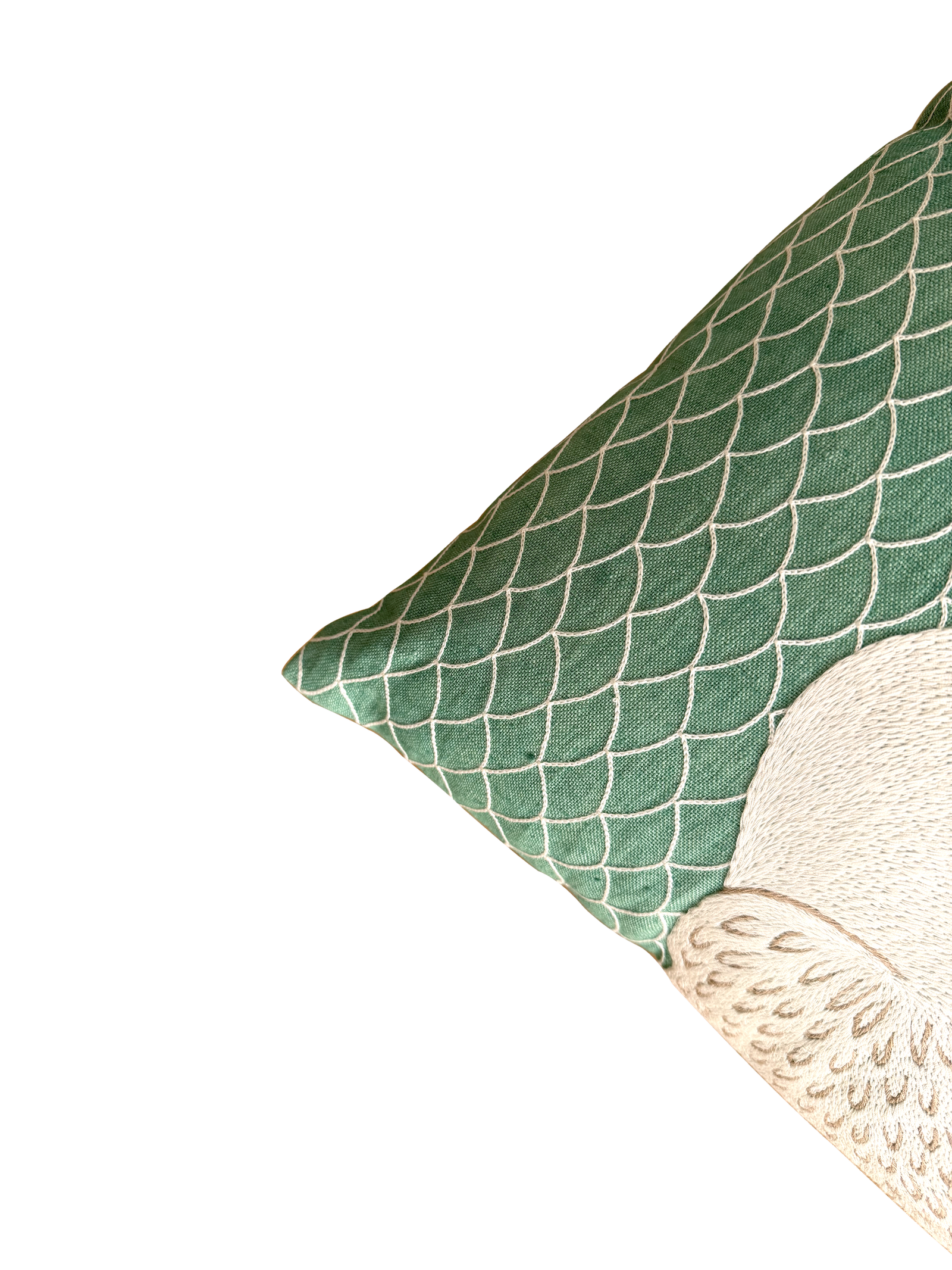 Embroidered Pillow - 20x20 in
