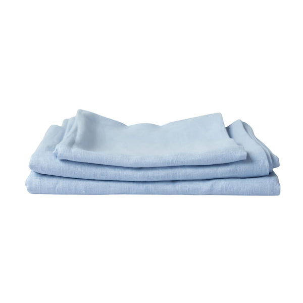 Blue Linen Tablecloth