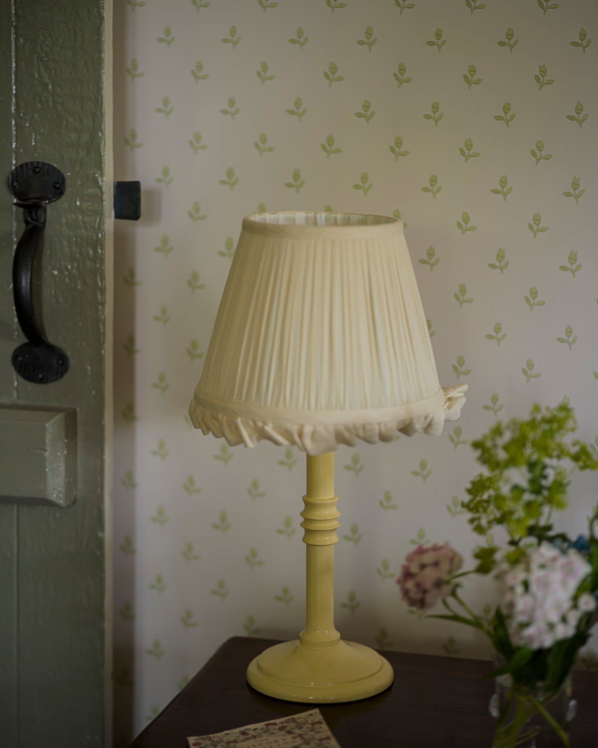 The Small Lacquered Lampstand in Buttercup