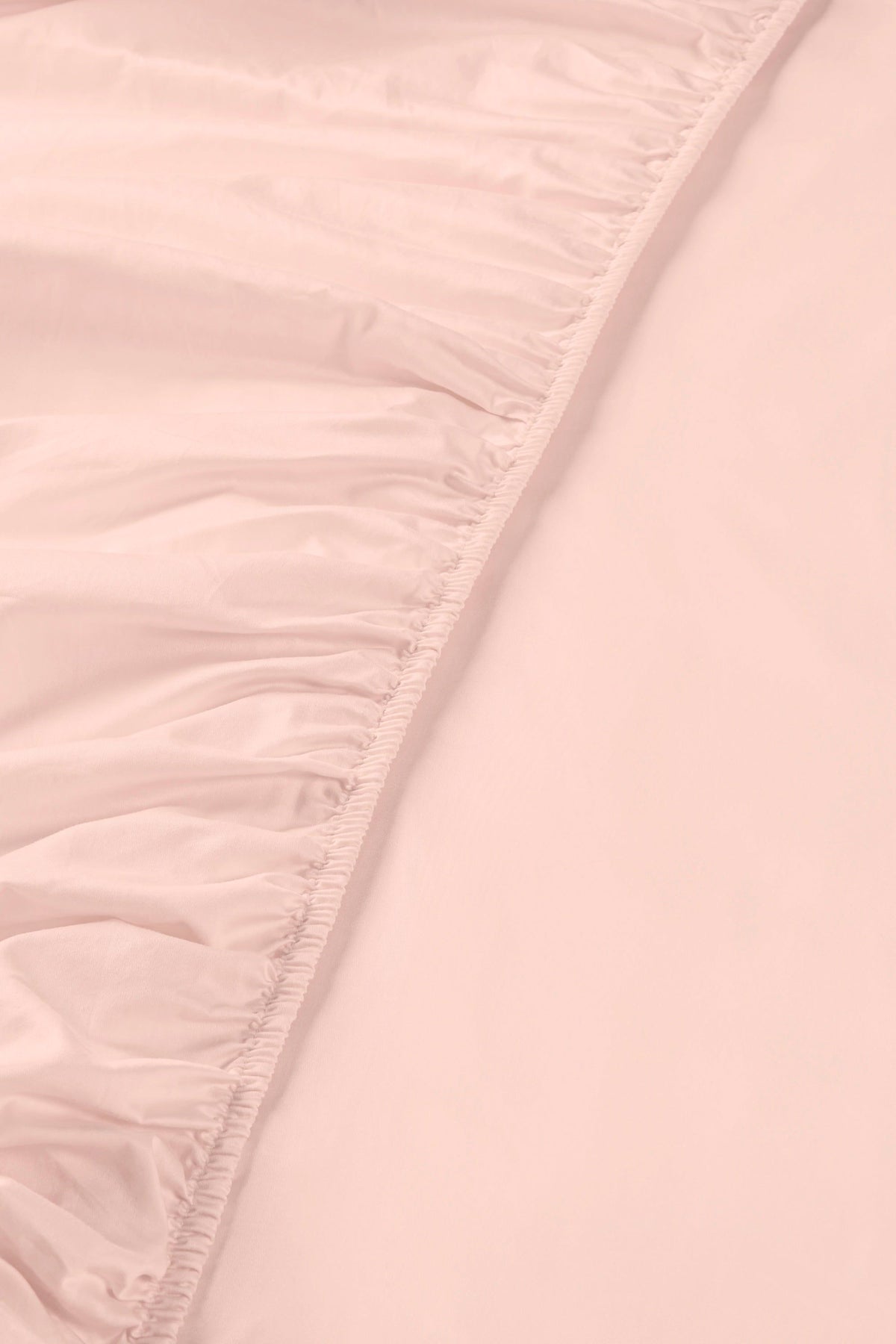 Sateen Organic Cotton Fitted Sheet - Midsummer Pink