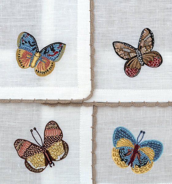 Flutter and Lace - Cocktail Napkins (Set of 4)