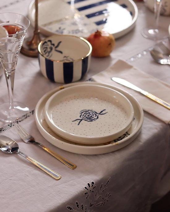 Royal Blue Dessert Plate