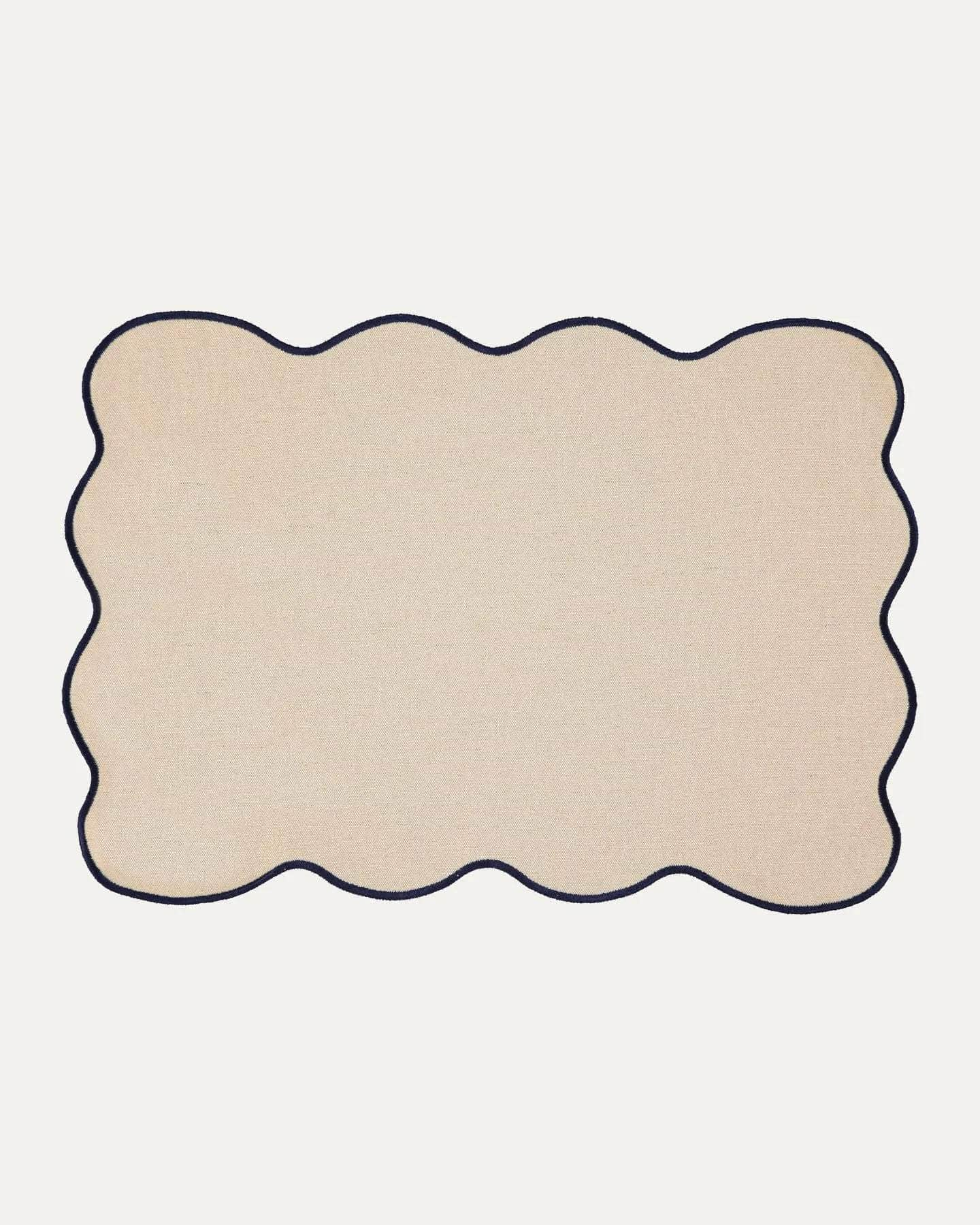 Palma Placemat, Beige with Black