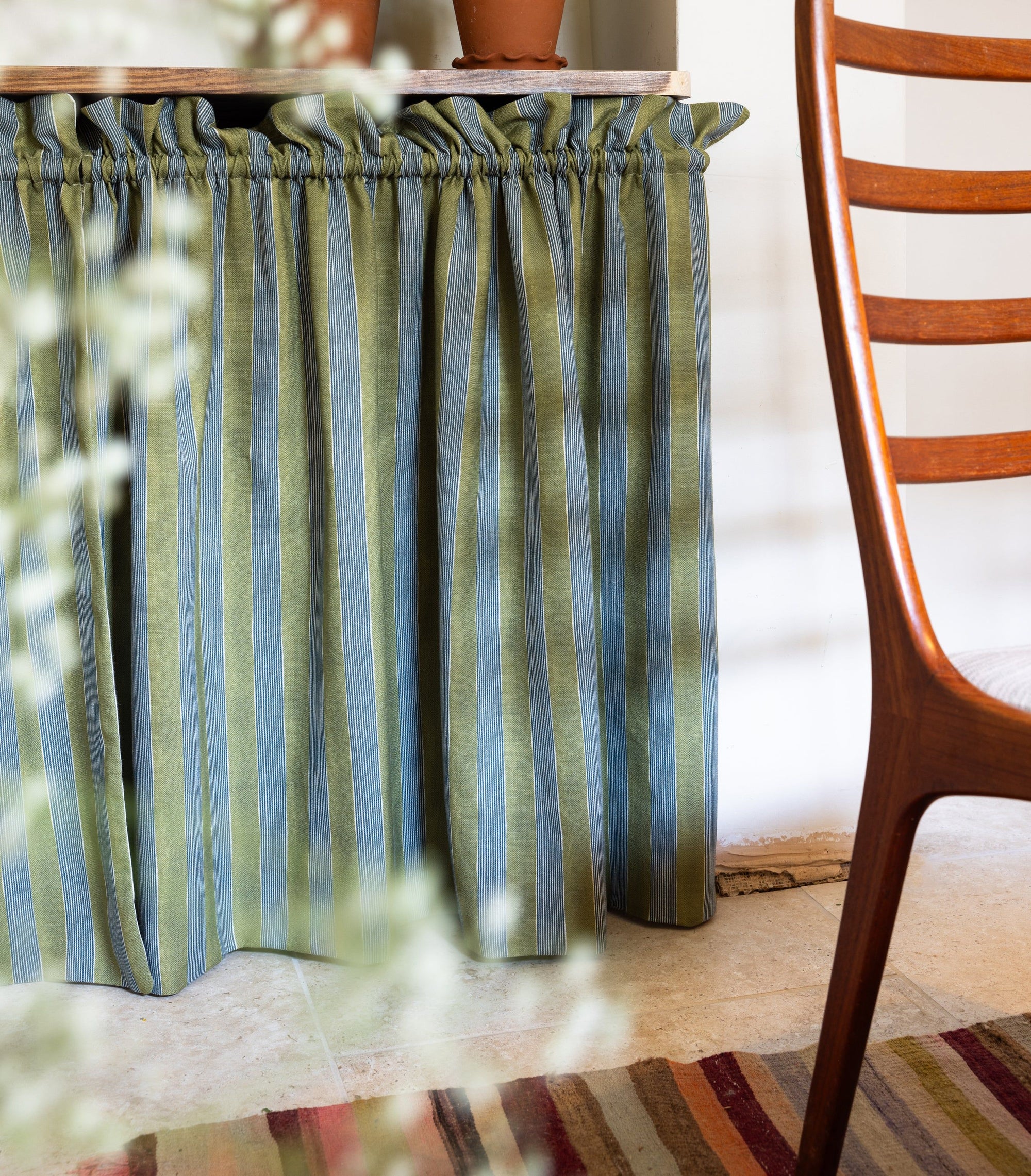 New Stripe Fabric - Olive