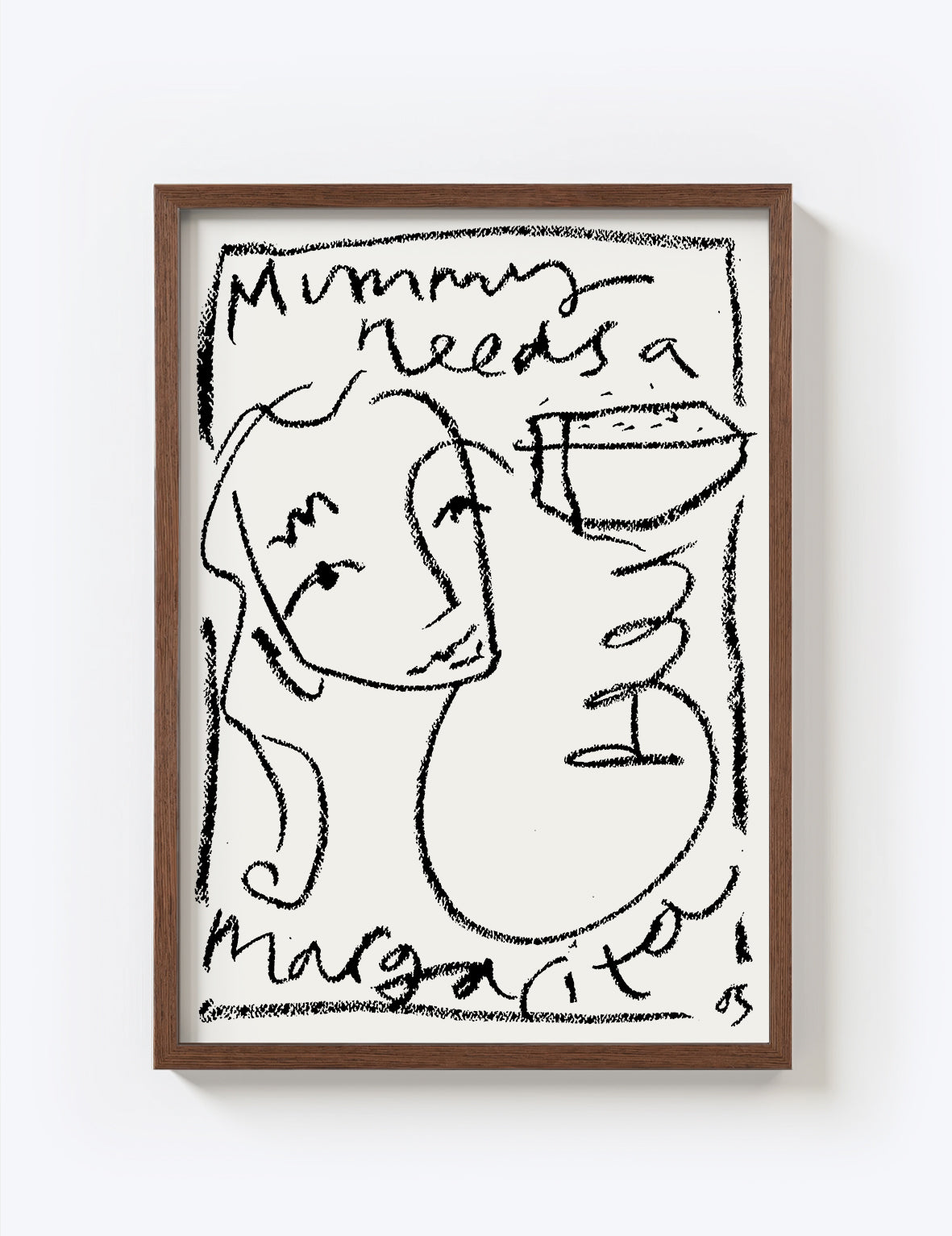 Mummy Needs A Margarita Print