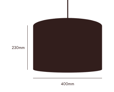 Bark Brown Checkered Drum Shade