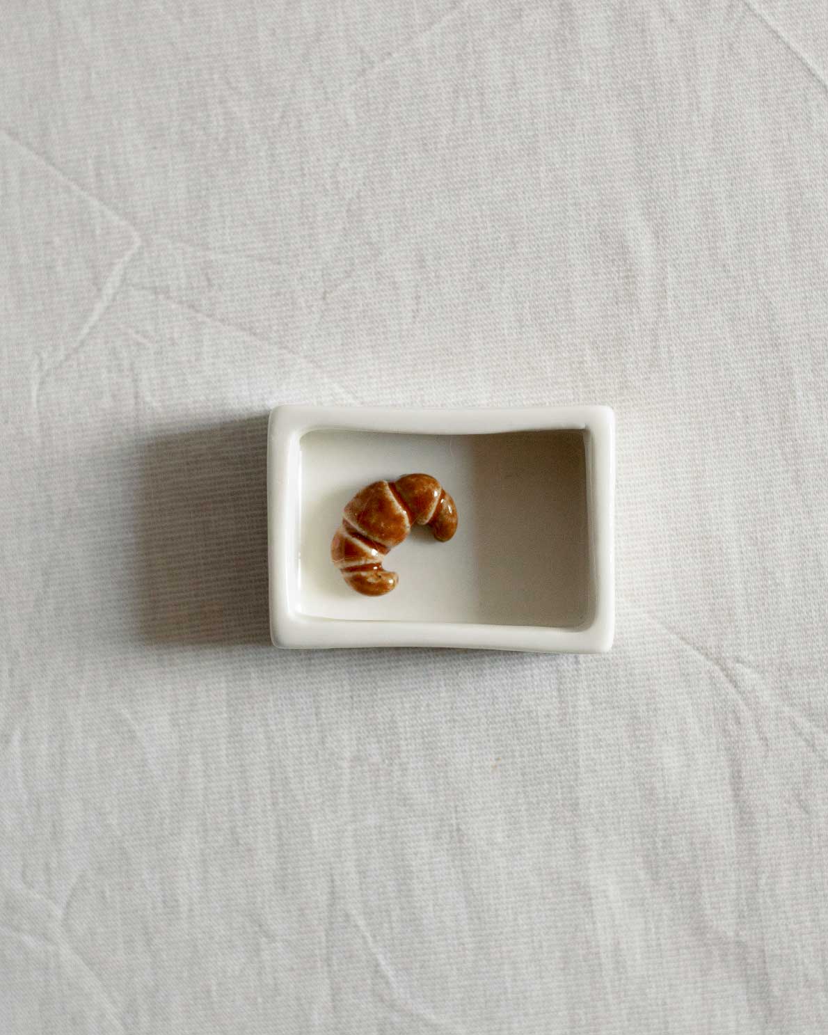 'Mini Striped Shrimp’ Ceramic Matchbox