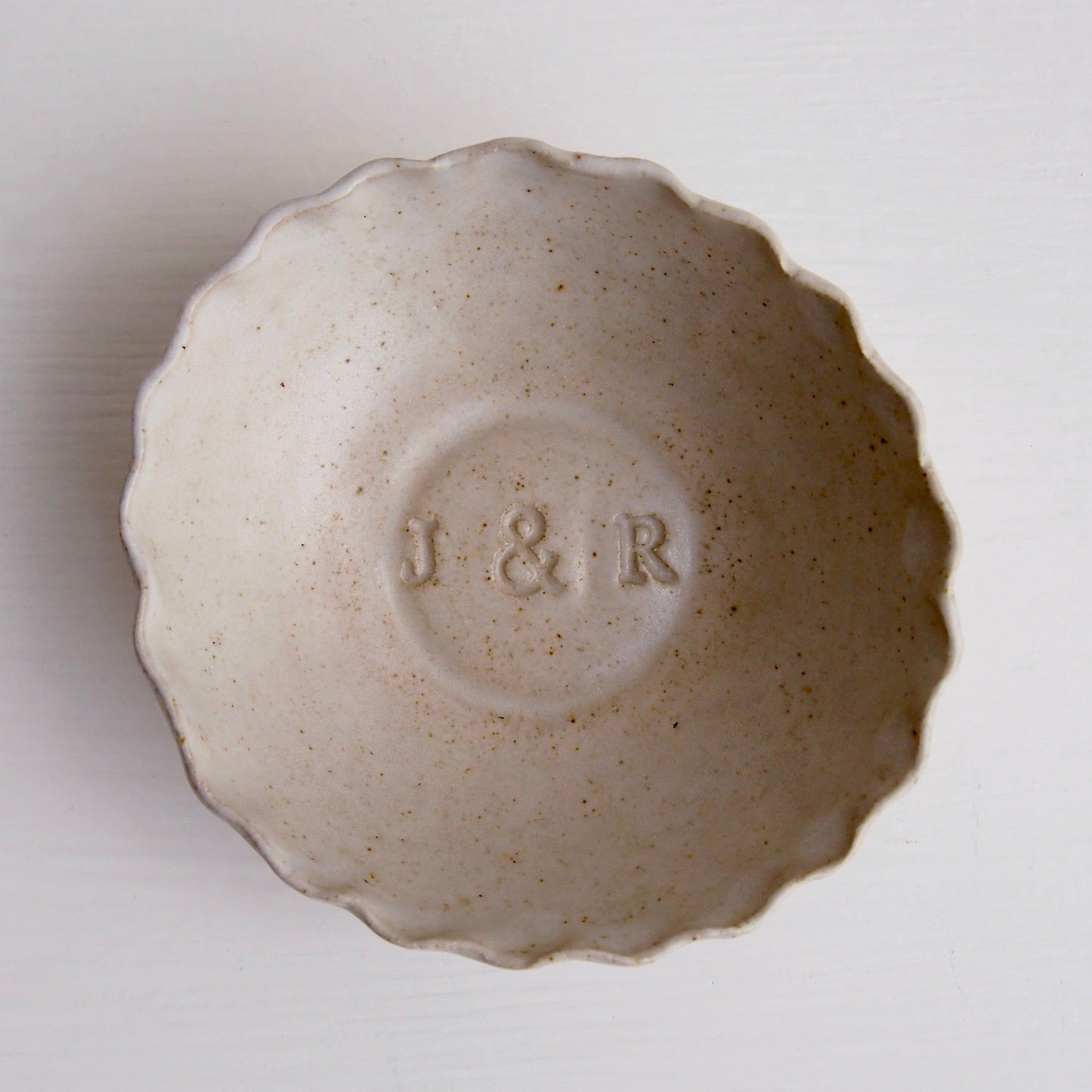Personalised Pottery Initials / Name Ring Dish
