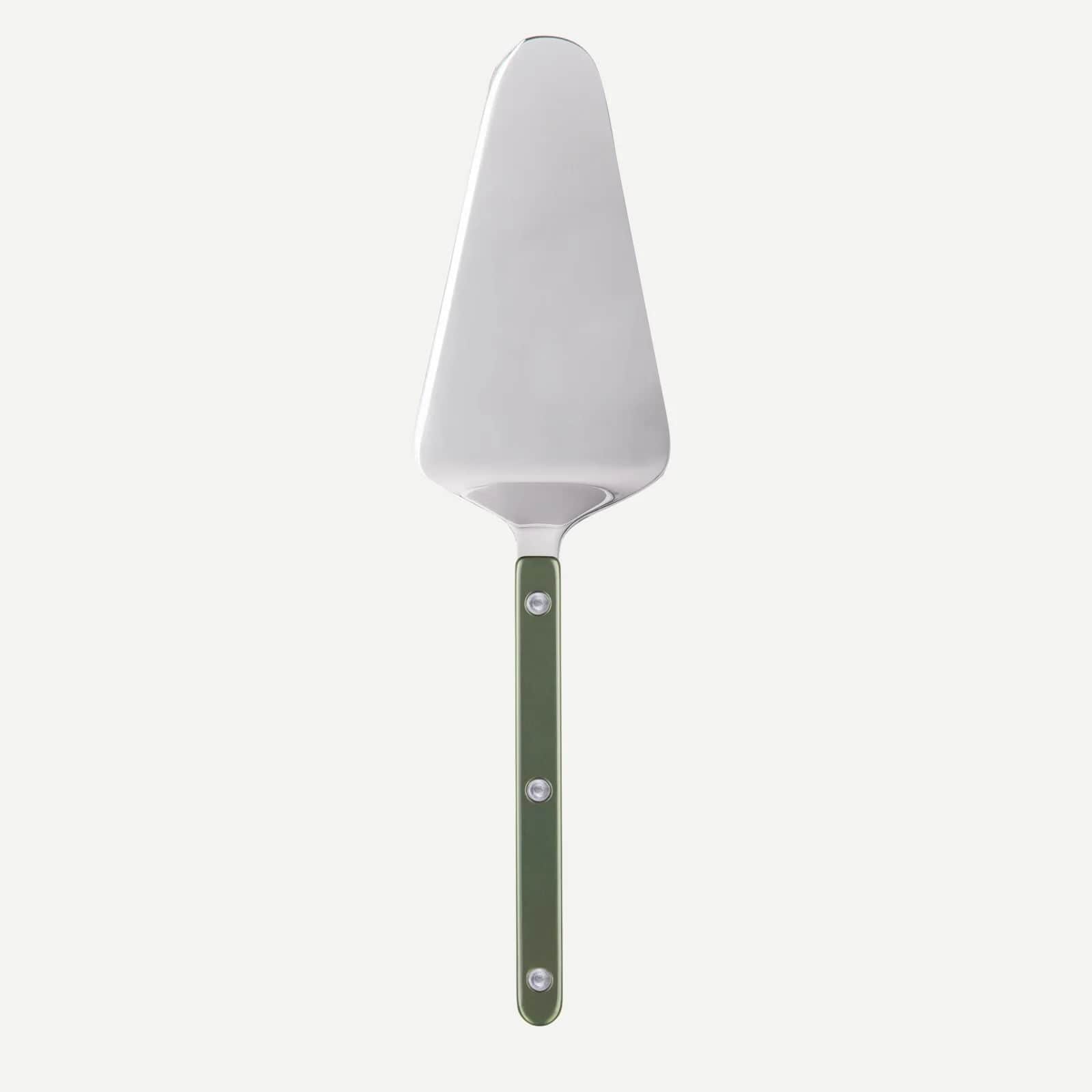 Bistrot Pearly Cake Server, Dark Green