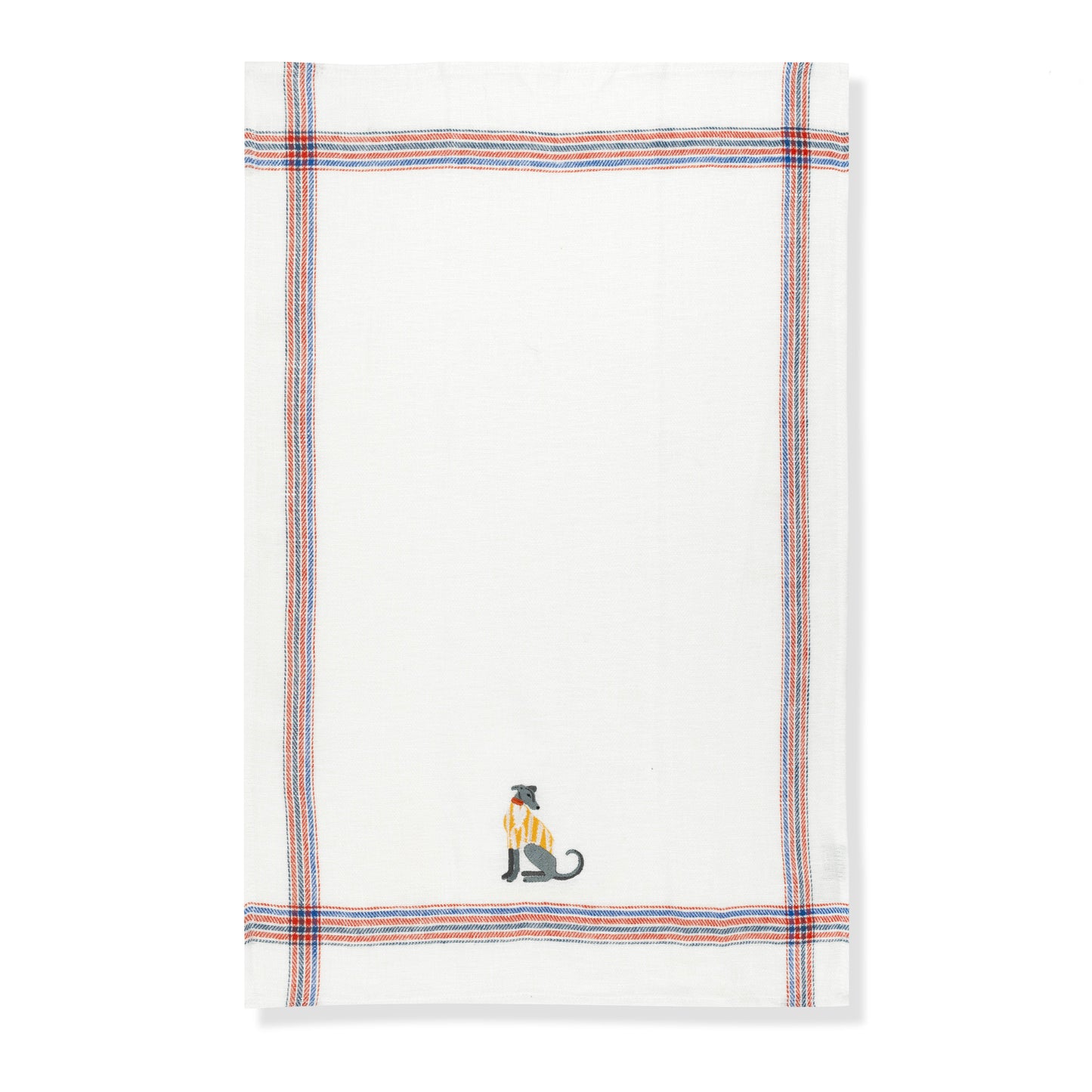 Kitchen Towel with Lurcher Embroidery