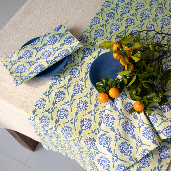 Nikhar Table Napkins Set of 2 - Lily Green