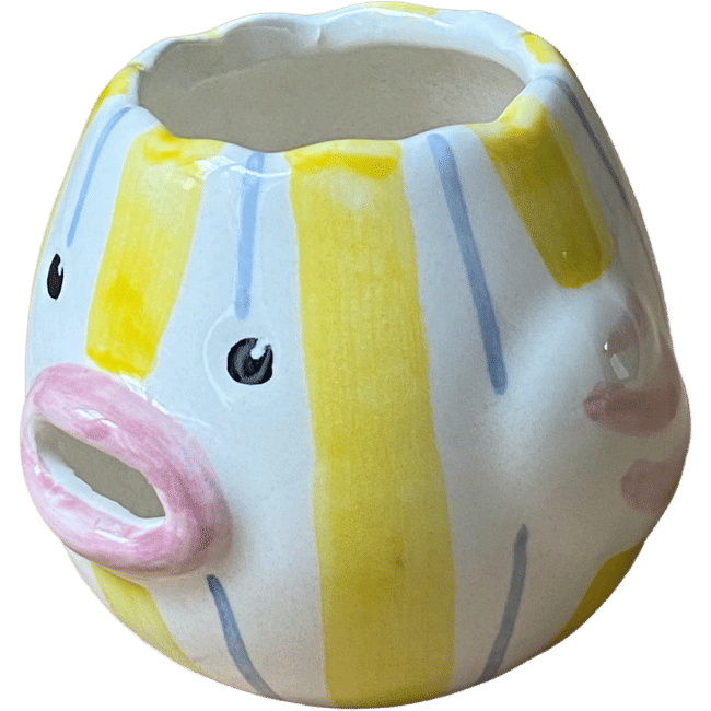 Yellow Striped Chick Egg Cup