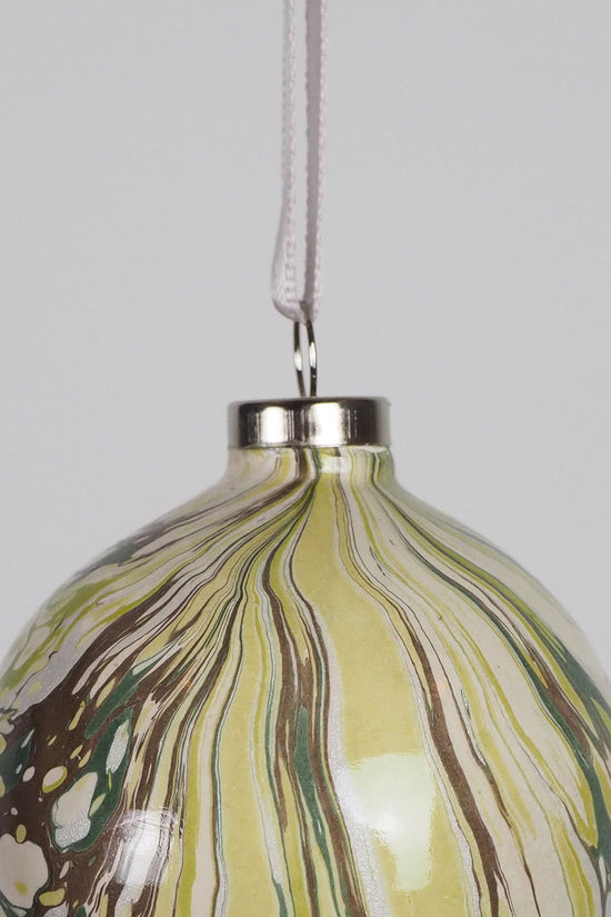 Small Moss Marbled Bauble