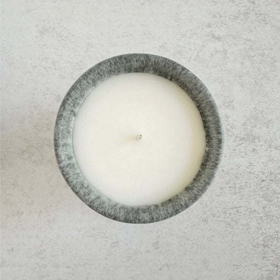Grey Coffee Cup Candle - Lime, Basil + Mandarin