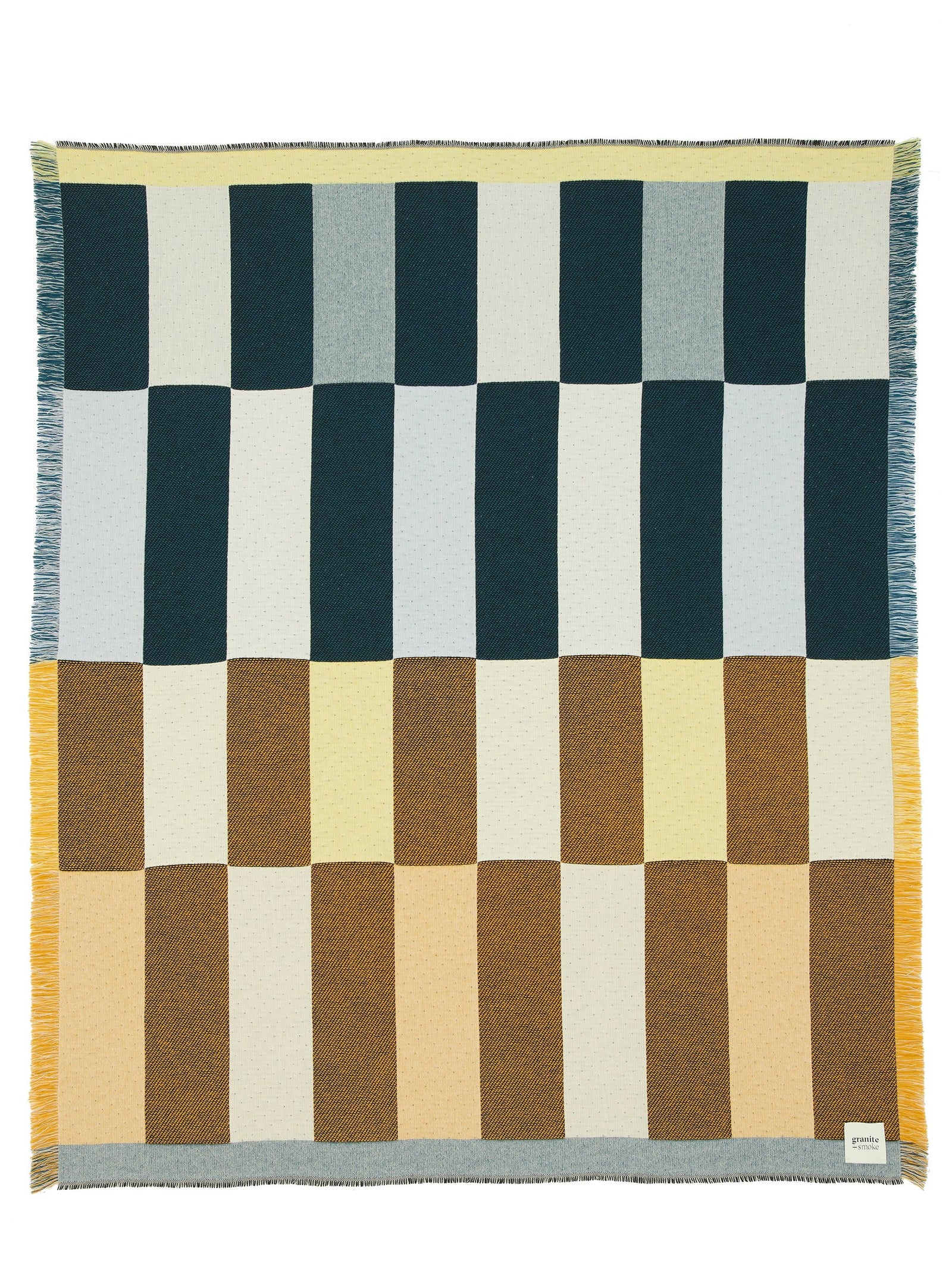 Dash Blanket Teal + Yellow