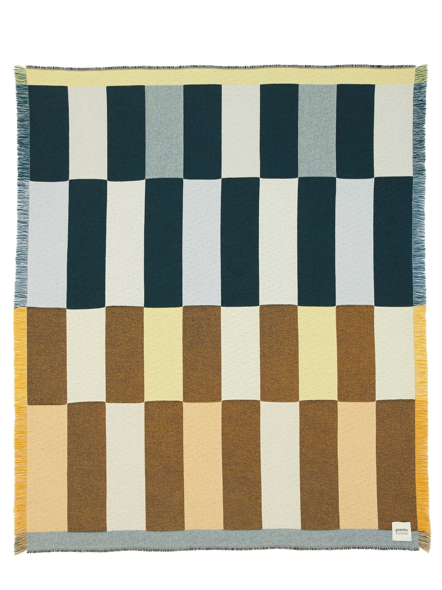 Dash Blanket Teal + Yellow